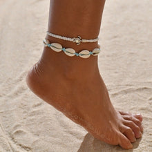 Load image into Gallery viewer, Vintage Handmade Shell Beads Sea Turtle Anklets For Women Girl New Multi Layer Anklet Leg Chain Bracelet Bohemian Summer Jewelry