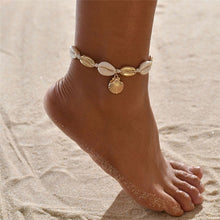 Load image into Gallery viewer, Vintage Handmade Shell Beads Sea Turtle Anklets For Women Girl New Multi Layer Anklet Leg Chain Bracelet Bohemian Summer Jewelry