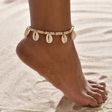 Load image into Gallery viewer, Vintage Handmade Shell Beads Sea Turtle Anklets For Women Girl New Multi Layer Anklet Leg Chain Bracelet Bohemian Summer Jewelry