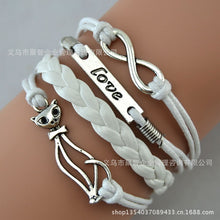 Load image into Gallery viewer, Harry Multilayer Braided Bracelets Vintage Owl Deathly Hallows wings Infinity Bracelet Bangle Gryffindor Slytherin Free Shiping